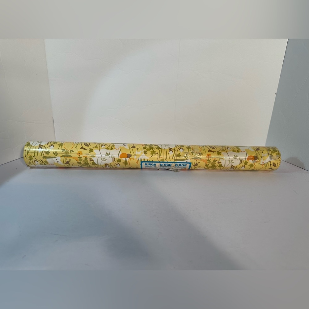 Vtg Birge Wall Covering Ducks Floral 1 Double Roll 70 SQ FT Sealed #65124 "Read" - Picture 4 of 12